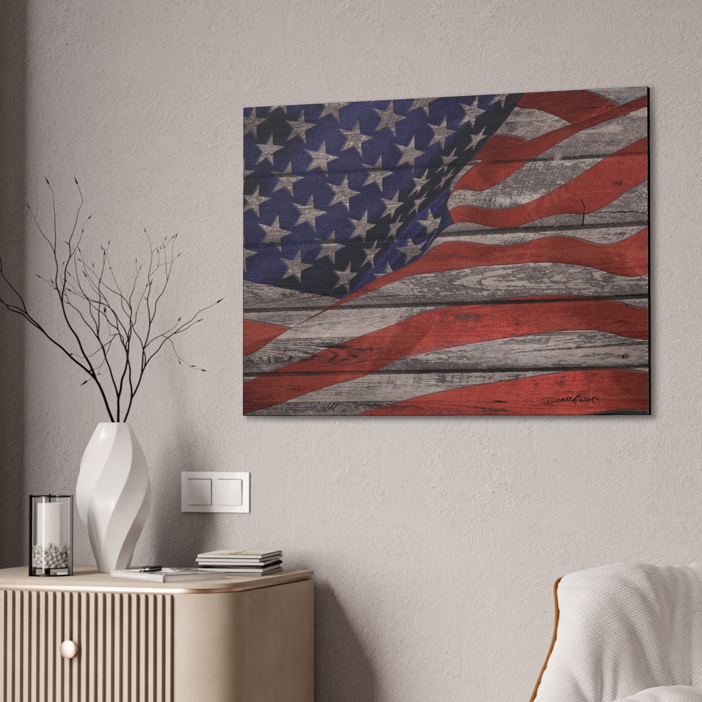 American Flag - barn backing