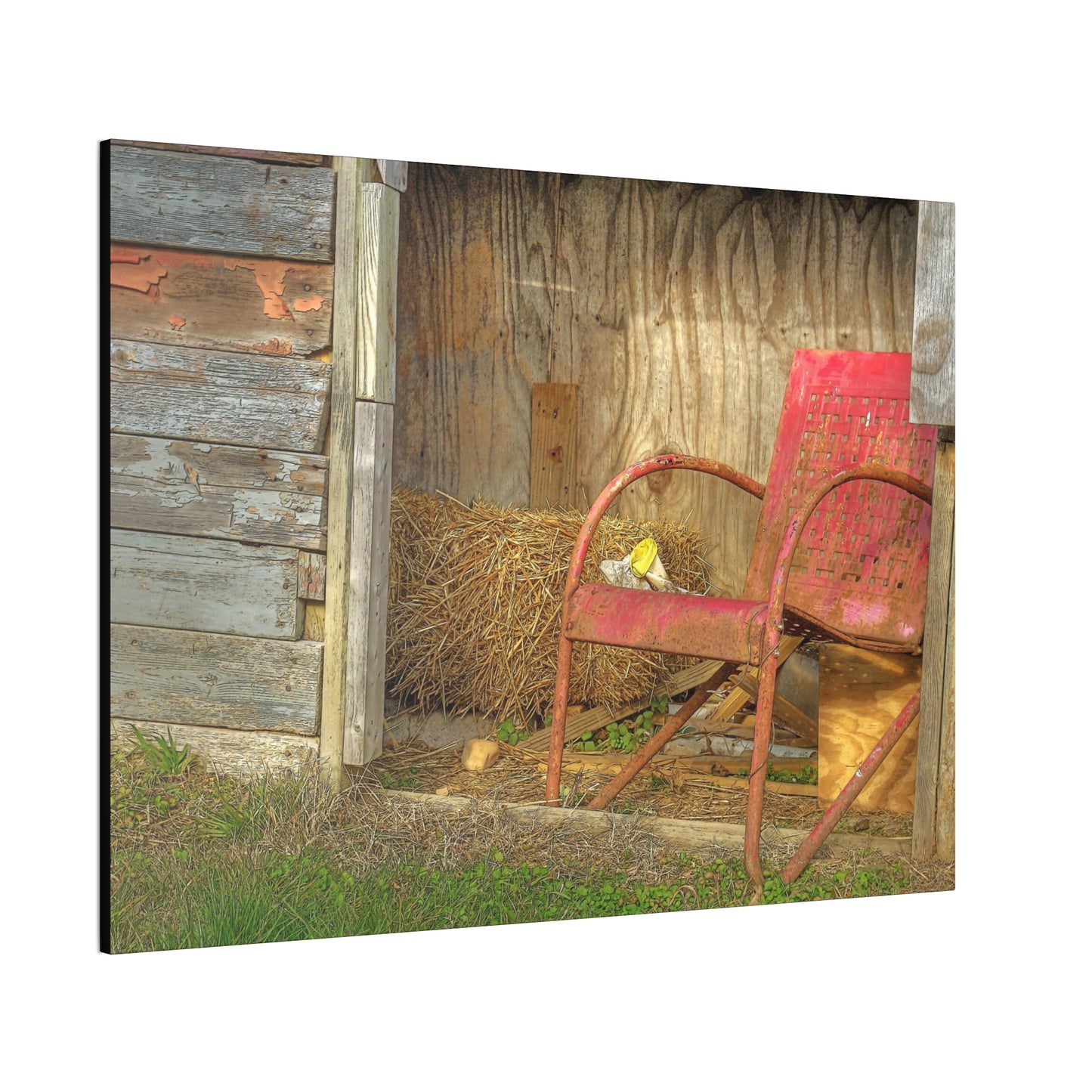 Old Steel Chair - oil paint filter
