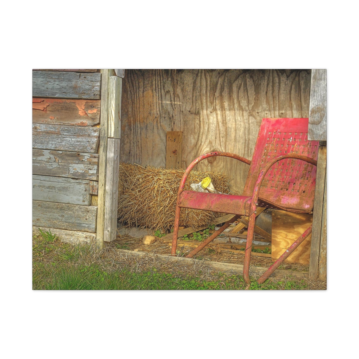 Old Steel Chair - oil paint filter