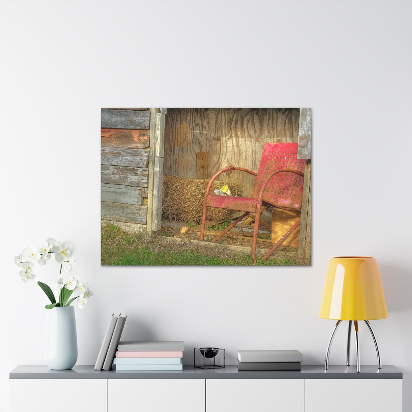 Old Steel Chair - oil paint filter