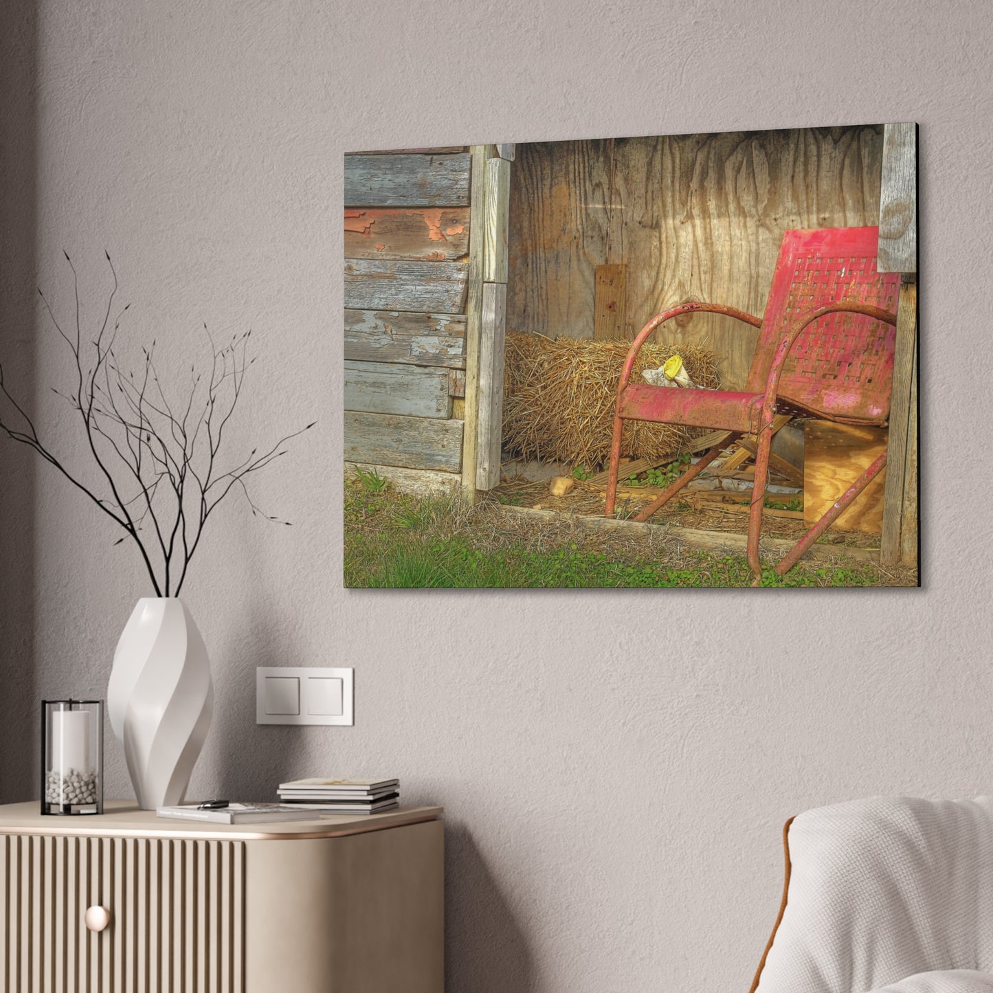 Old Steel Chair - oil paint filter